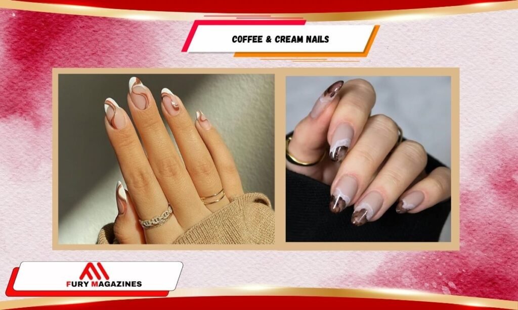 Coffee & Cream Nails